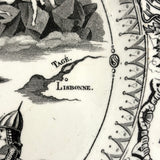 Pair of 19th Century French Rebus Plates with Solutions on Reverse