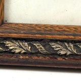 Lush Victorian Sea Moss Composition with Cut Paper Urn, Mid 19th Century, Period Oak Frame