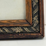 Lush Victorian Sea Moss Composition with Cut Paper Urn, Mid 19th Century, Period Oak Frame