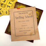 Scarce 1897 Hood's Spelling School Game, Complete, with Extensive Rules Booklet-- and Sarsaparilla Advertising!