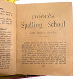 Scarce 1897 Hood's Spelling School Game, Complete, with Extensive Rules Booklet-- and Sarsaparilla Advertising!