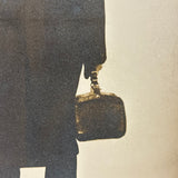 Man in Bowler and Oversized Coat, View From Behind, Elusive (Pre-Magritte) Antique RPPC