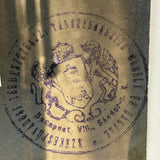 Spider in Web Spun Across Frame, Curious and Beautiful Old Hungarian(?) Photo