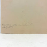 Bellflowers, Lovely 1872 Floral Watercolor Signed Marian Marcelin