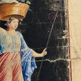 Baccante dell'Ercolano, Much Handled 19th Century Italian Grand Tour Watercolor