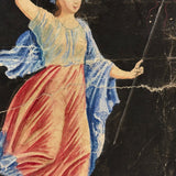 Baccante dell'Ercolano, Much Handled 19th Century Italian Grand Tour Watercolor