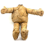 Wild Hand-sewn Leather Piecework Large, Headless Doll Body with Open Arms!