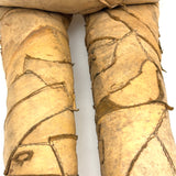 Wild Hand-sewn Leather Piecework Large, Headless Doll Body with Open Arms!