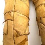 Wild Hand-sewn Leather Piecework Large, Headless Doll Body with Open Arms!