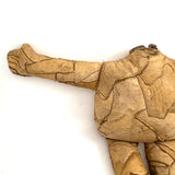 Wild Hand-sewn Leather Piecework Large, Headless Doll Body with Open Arms!