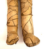 Wild Hand-sewn Leather Piecework Large, Headless Doll Body with Open Arms!