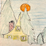 Wilma Powlesland's Memo Pad With Marvelous Drawings by Genleve Baldyga, East Syracuse, NY