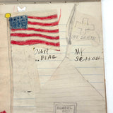 Wilma Powlesland's Memo Pad With Marvelous Drawings by Genleve Baldyga, East Syracuse, NY