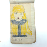 Wilma Powlesland's Memo Pad With Marvelous Drawings by Genleve Baldyga, East Syracuse, NY