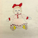 Wilma Powlesland's Memo Pad With Marvelous Drawings by Genleve Baldyga, East Syracuse, NY