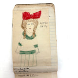 Wilma Powlesland's Memo Pad With Marvelous Drawings by Genleve Baldyga, East Syracuse, NY