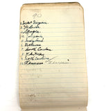 Wilma Powlesland's Memo Pad With Marvelous Drawings by Genleve Baldyga, East Syracuse, NY