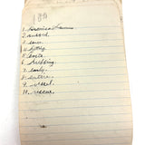 Wilma Powlesland's Memo Pad With Marvelous Drawings by Genleve Baldyga, East Syracuse, NY