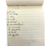 Wilma Powlesland's Memo Pad With Marvelous Drawings by Genleve Baldyga, East Syracuse, NY