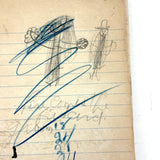 Wilma Powlesland's Memo Pad With Marvelous Drawings by Genleve Baldyga, East Syracuse, NY