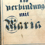 SOLD C. Mid 19th Century German Manuscript Devotional with Fraktur Lettering and Amazing Drawings