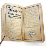SOLD C. Mid 19th Century German Manuscript Devotional with Fraktur Lettering and Amazing Drawings