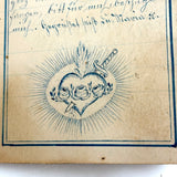 SOLD C. Mid 19th Century German Manuscript Devotional with Fraktur Lettering and Amazing Drawings