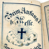 SOLD C. Mid 19th Century German Manuscript Devotional with Fraktur Lettering and Amazing Drawings
