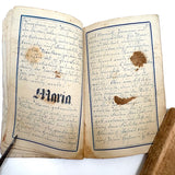 SOLD C. Mid 19th Century German Manuscript Devotional with Fraktur Lettering and Amazing Drawings