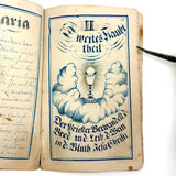 SOLD C. Mid 19th Century German Manuscript Devotional with Fraktur Lettering and Amazing Drawings