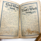 SOLD C. Mid 19th Century German Manuscript Devotional with Fraktur Lettering and Amazing Drawings