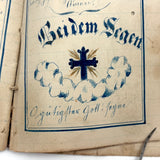 SOLD C. Mid 19th Century German Manuscript Devotional with Fraktur Lettering and Amazing Drawings