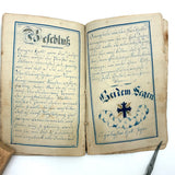 SOLD C. Mid 19th Century German Manuscript Devotional with Fraktur Lettering and Amazing Drawings