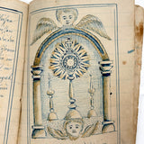SOLD C. Mid 19th Century German Manuscript Devotional with Fraktur Lettering and Amazing Drawings