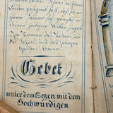 SOLD C. Mid 19th Century German Manuscript Devotional with Fraktur Lettering and Amazing Drawings