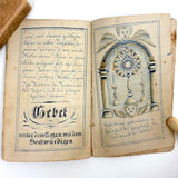SOLD C. Mid 19th Century German Manuscript Devotional with Fraktur Lettering and Amazing Drawings
