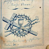 SOLD C. Mid 19th Century German Manuscript Devotional with Fraktur Lettering and Amazing Drawings