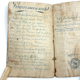 SOLD C. Mid 19th Century German Manuscript Devotional with Fraktur Lettering and Amazing Drawings