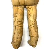 Wild Hand-sewn Leather Piecework Large, Headless Doll Body with Open Arms!
