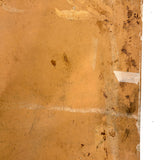 Sailboats, Mountains, Two Figures On Shore, Large Unframed Early Sandpaper Drawing