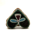 Early Heart Shaped (c. Mid 19th Century) Beaded Iroquois Pin Cushion