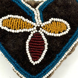 Early Heart Shaped (c. Mid 19th Century) Beaded Iroquois Pin Cushion