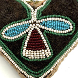 Early Heart Shaped (c. Mid 19th Century) Beaded Iroquois Pin Cushion