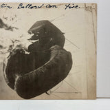 Observation Balloon on Fire, Poignant Annotated Photo of Photo, WWI Real Photo Postcard