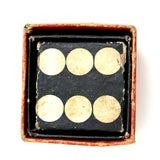 Graphically Satisfying Japanese Paper Dice Set, c. 1920s-30s