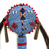 Wonderful Early-Mid 20th Century Sioux Beaded Figural Child's Rattle