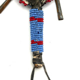 Wonderful Early-Mid 20th Century Sioux Beaded Figural Child's Rattle