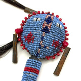 Wonderful Early-Mid 20th Century Sioux Beaded Figural Child's Rattle