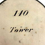 Set of Three Hand-lettered Paper over Cardboard Tube Ends from Architectural Drawing Sets