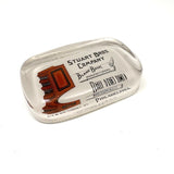 Stuart Brothers, Philadelphia Blank Book Ledgers Antique Advertising Paperweight